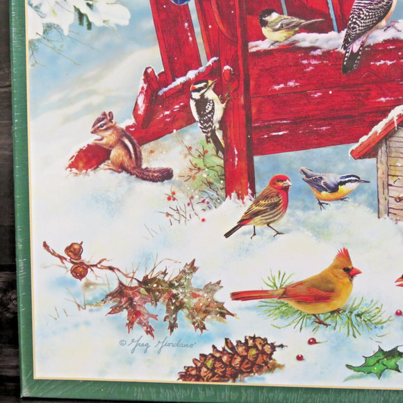 Adirondack Birds Winter Cobble Hill Jigsaw Puzzle 1000 Pcs. Holiday Wildbird NEW - Picture 4 of 16